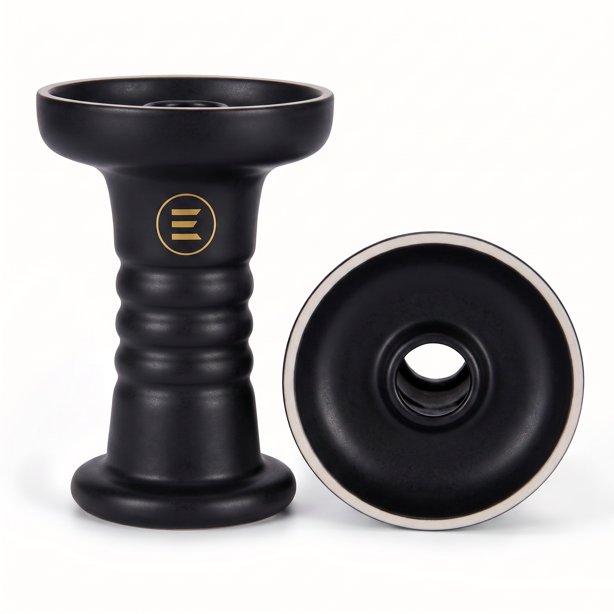 ELAN branded ceramic shisha head bowls — Black