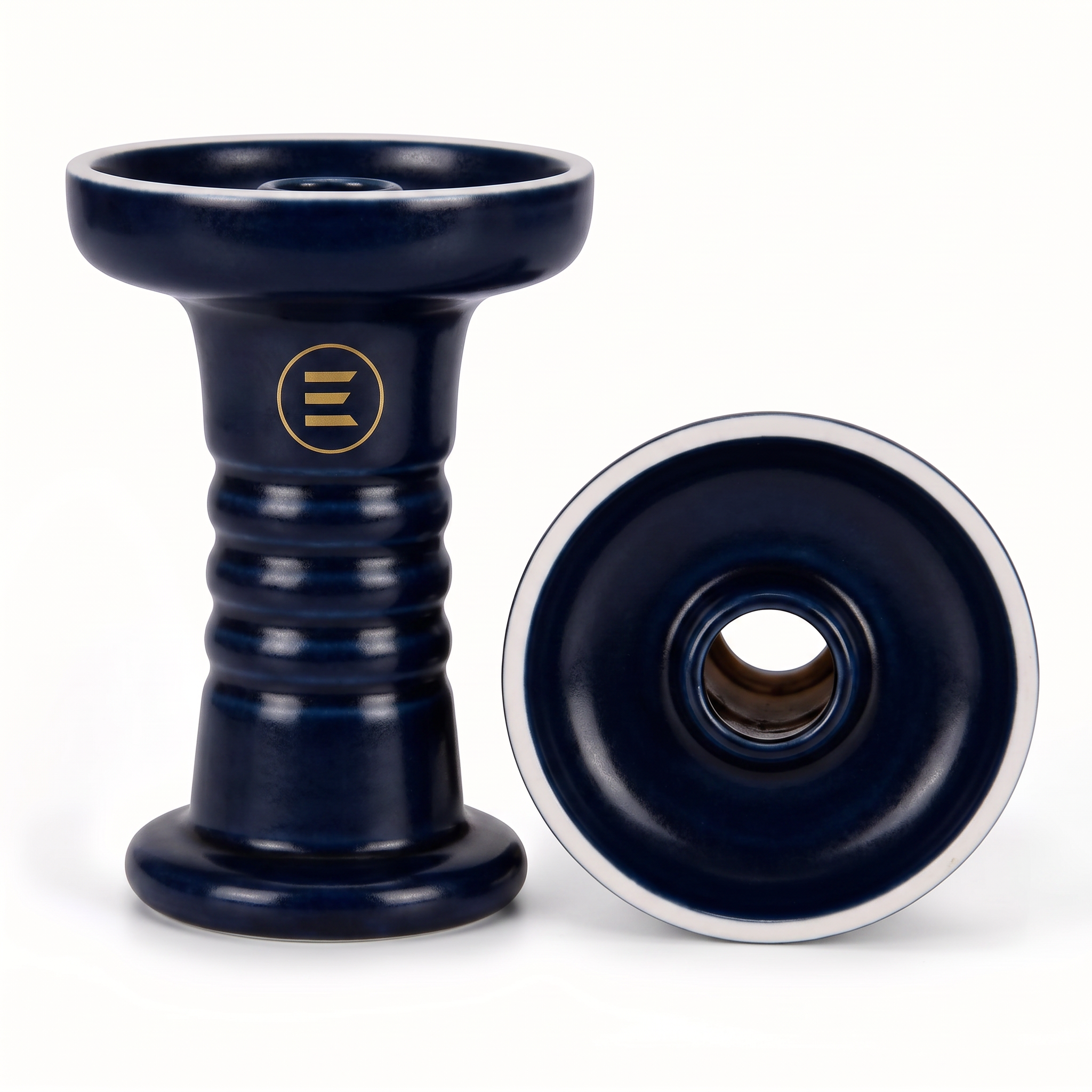 ELAN branded ceramic shisha head bowls — Navy