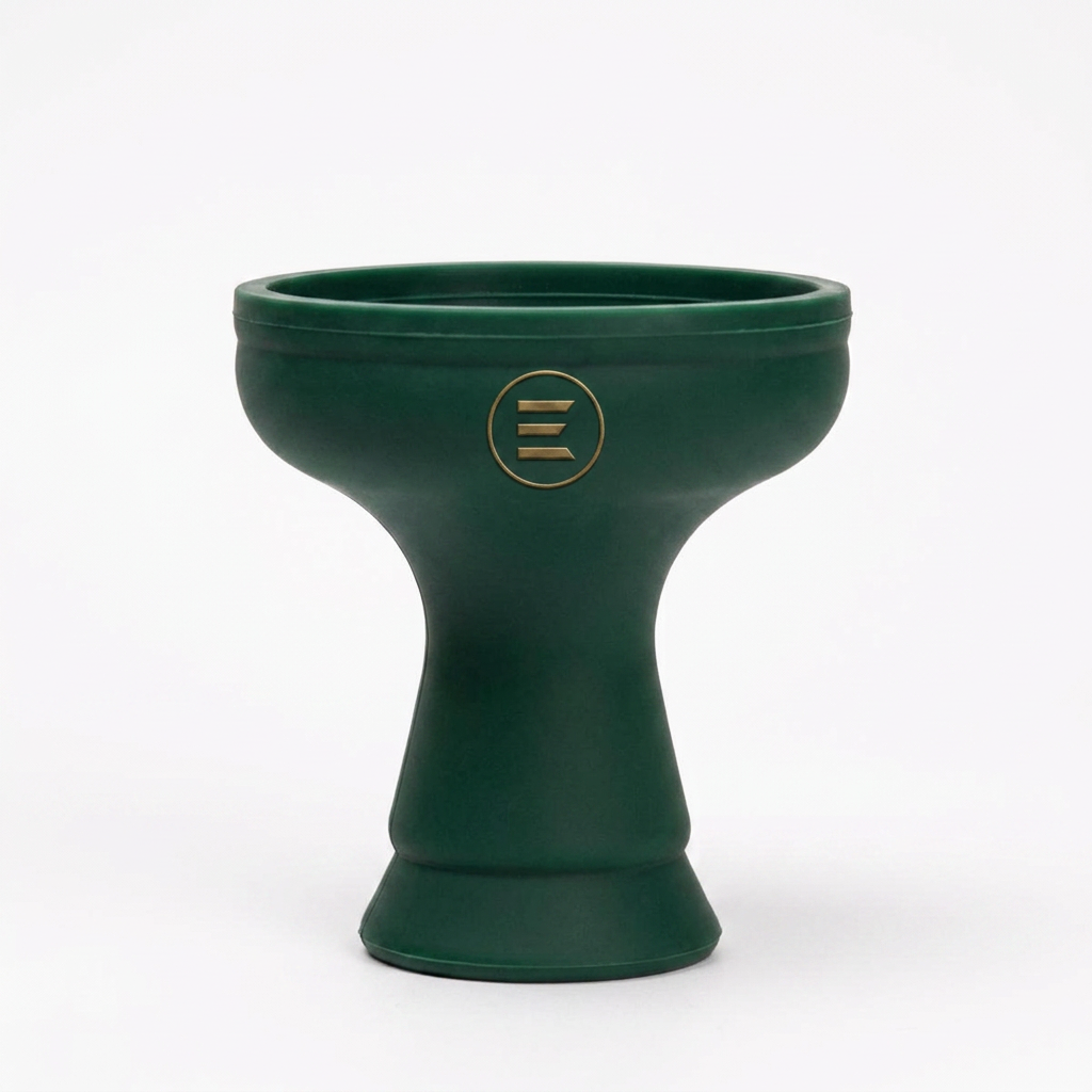 ELAN branded black silicone shisha head bowl — Forest