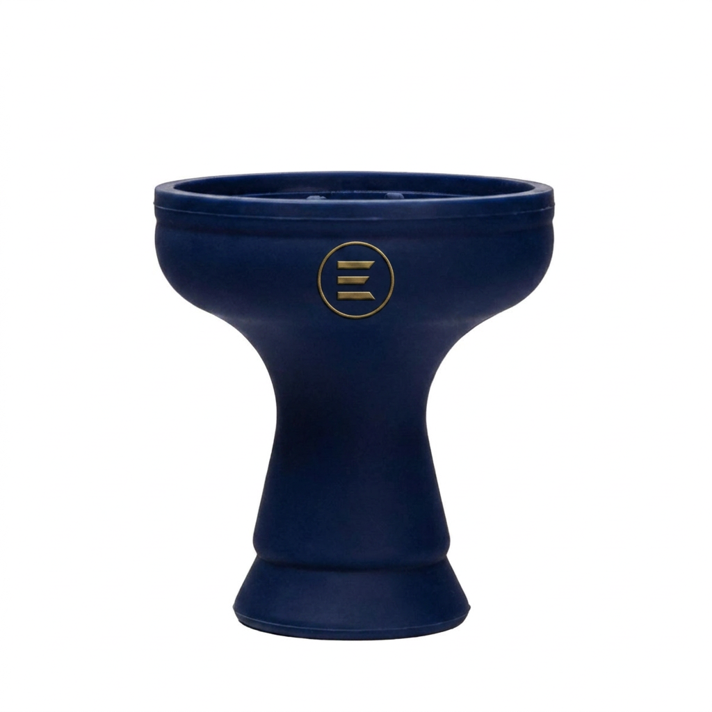 ELAN branded black silicone shisha head bowl — Navy